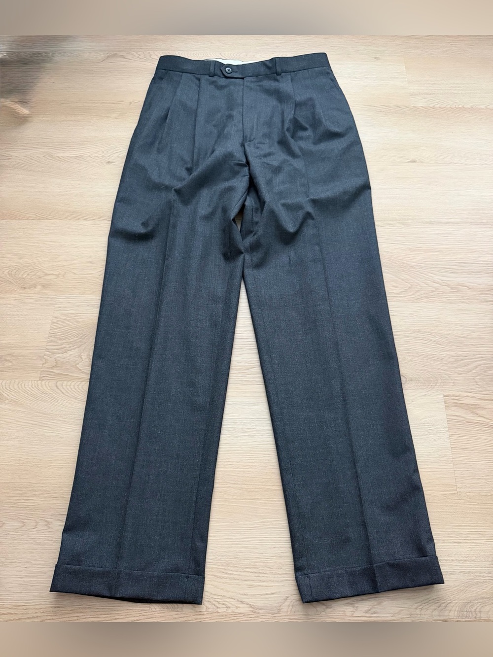Vintage Polo University Ralph Lauren Pants Mens 34x34 Gray Super 100s Wool